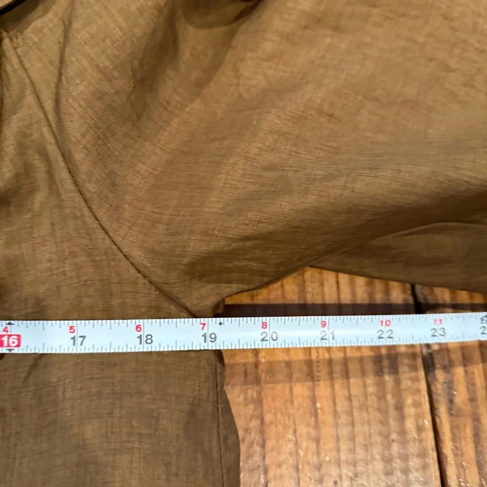 J. Gallery Vintage Petite Brown Spring Trench Coat – Made in Korea – Size 2 - Picture 9 of 12